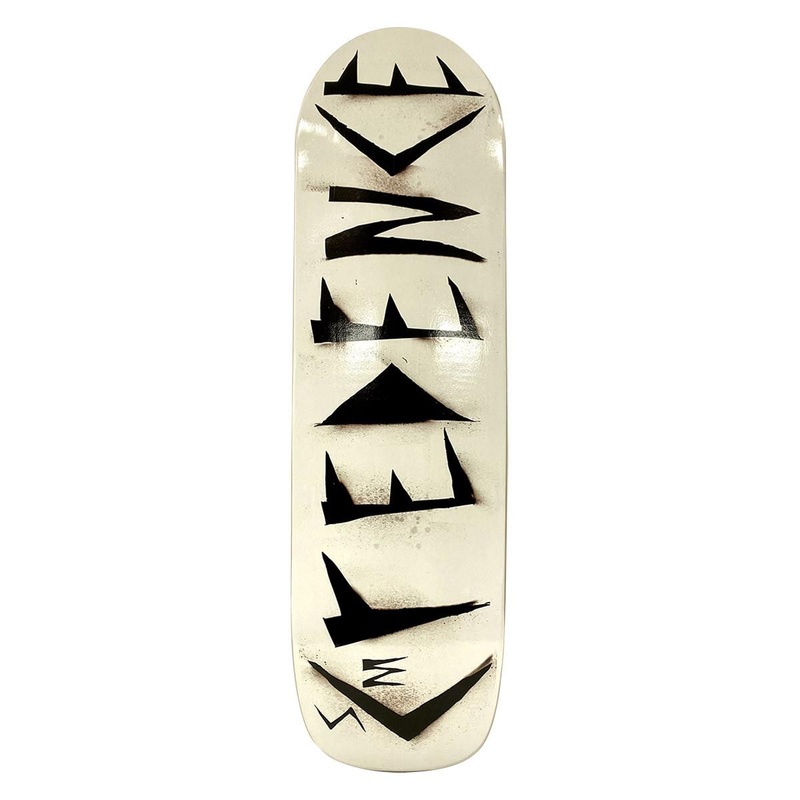 S&M Credence Pool Deck – White with Black Print