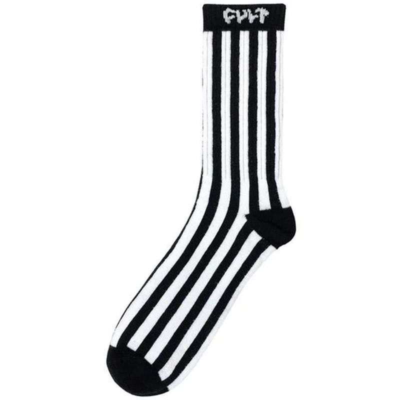 Cult Vertical Stripe Crew Socks – Referee