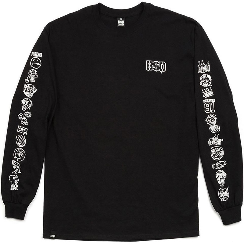 BSD Icon Long Sleeve T-Shirt – Black