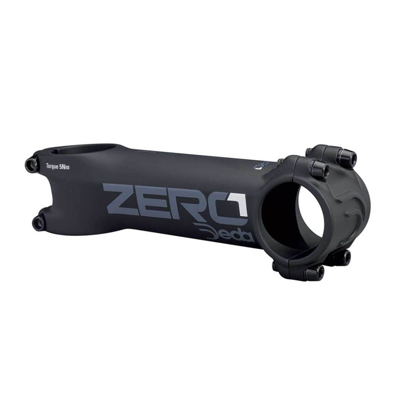 Deda Zero1 Stem-70MM & 80MM & 90MM & 100MM & 110MM & 120MM & 130MM-BLACK ON BLACK