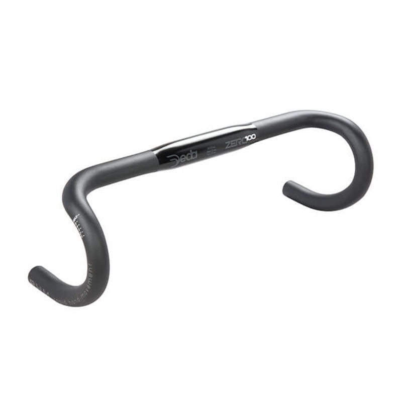 Deda Zero100 Alloy Handlebar-38CM & 40CM & 42CM & 44CM & 46CM & 42CM SHALLOW-BLACK ON BLACK