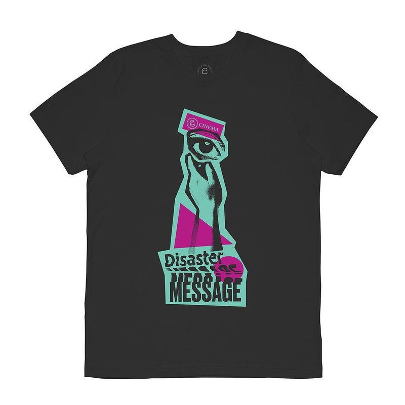 Cinema Disaster Message T-Shirt – Vintage Black