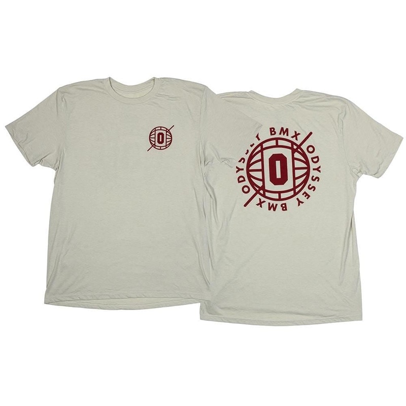 Odyssey Relay T-Shirt – Khaki with Maroon