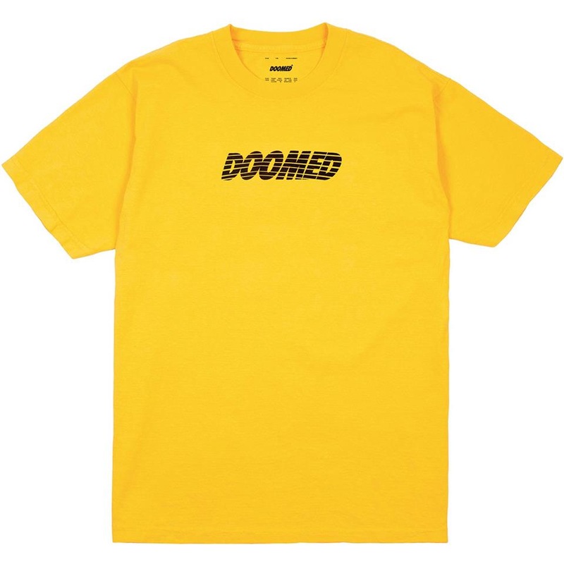 Doomed Cracked T-Shirt – Yellow