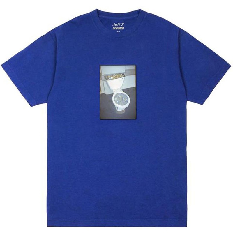 Doomed X Jeff Z Ashtray T-Shirt – Blue