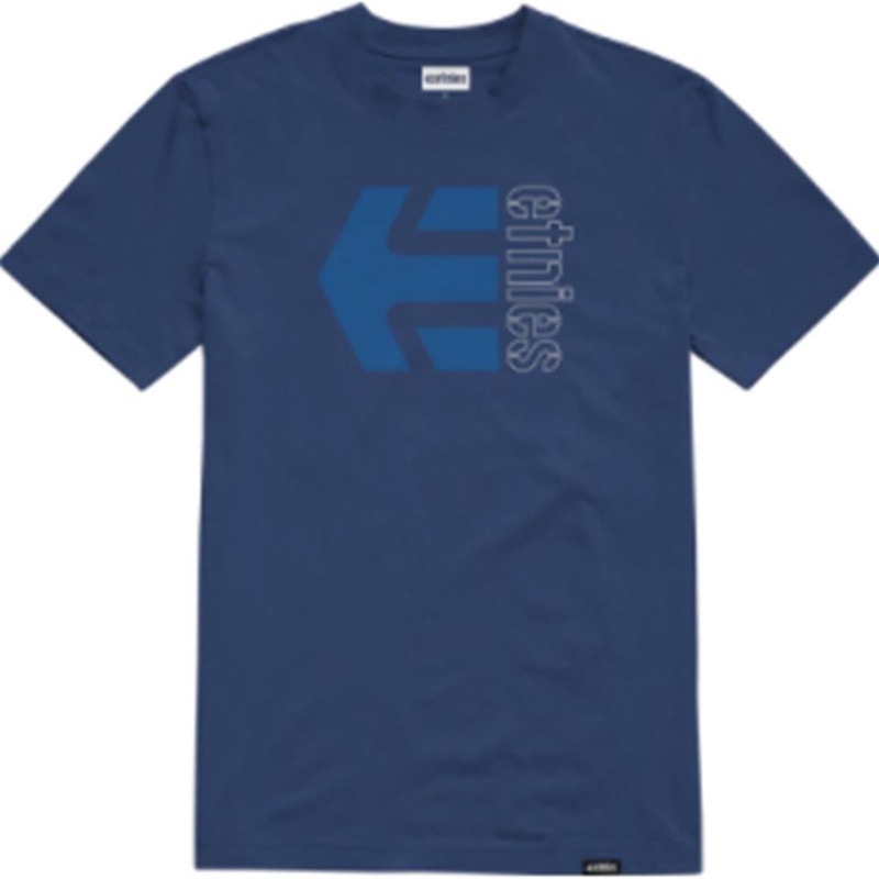 Etnies Corp Combo T-Shirt – Blue/White/Navy