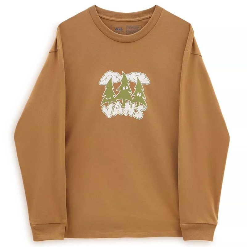 Vans Off The Wall Skate Classics Long Sleeve T-Shirt – Bone Brown