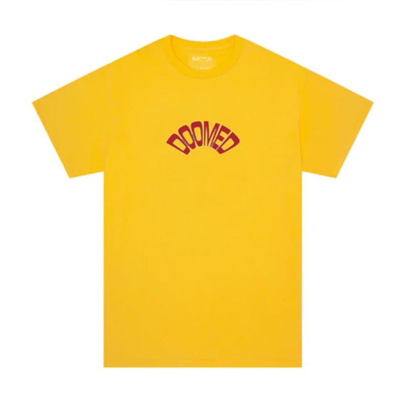 Doomed Bend T-Shirt – Gold-Large