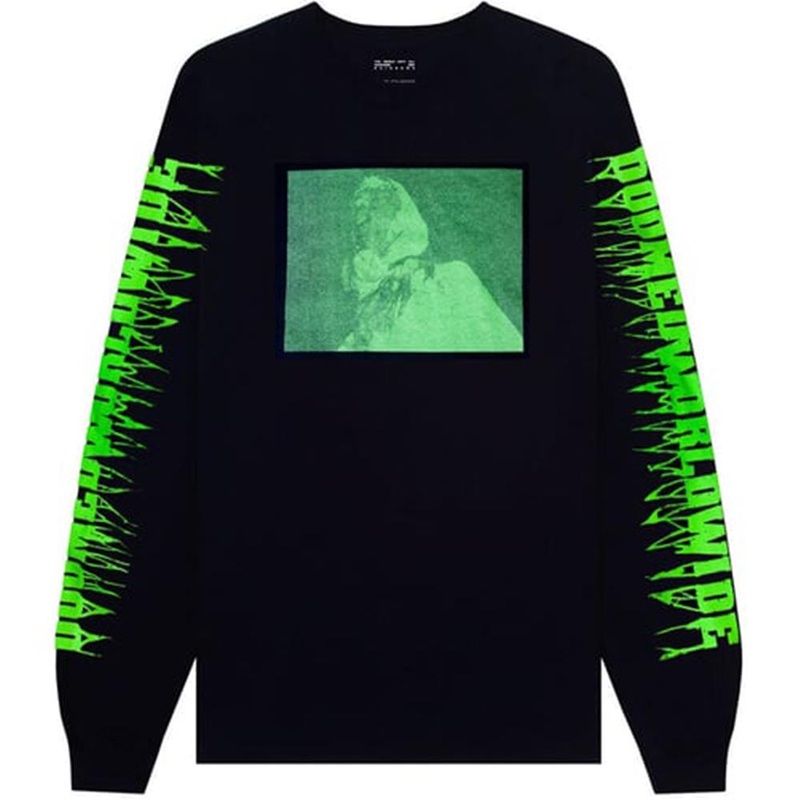 Doomed Give Up Long Sleeve T-Shirt – Black