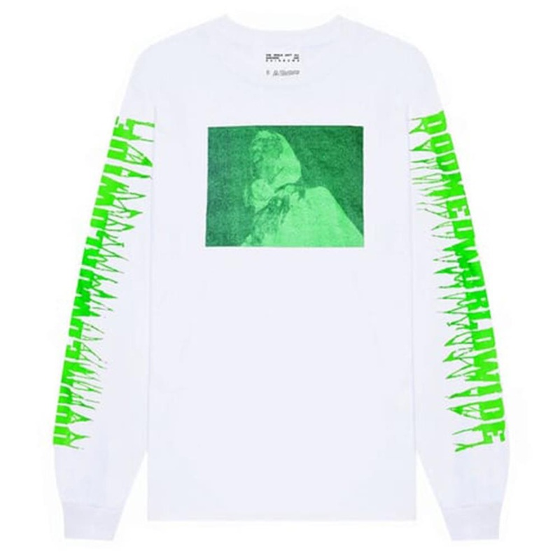 Doomed Give Up Long Sleeve T-Shirt – White