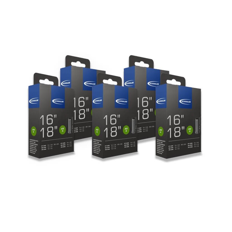 Schwalbe AV 4 Inner Tube 5 Pack (Fits Brompton)