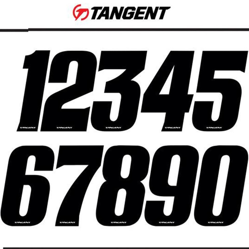 Tangent BMX Race Number (Single) – Black
