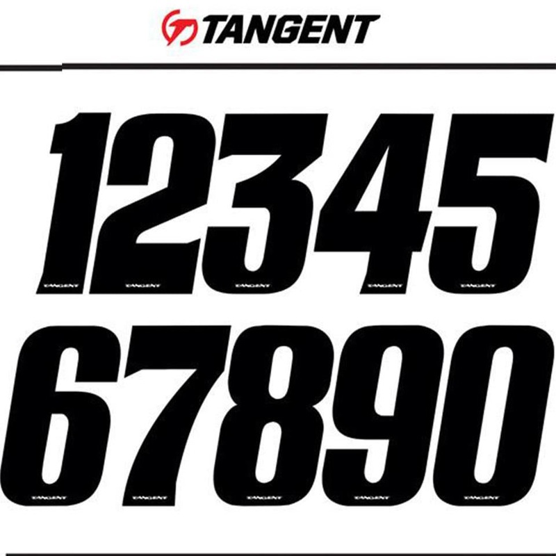 Tangent BMX Race Side Plate Number (Single) – Black