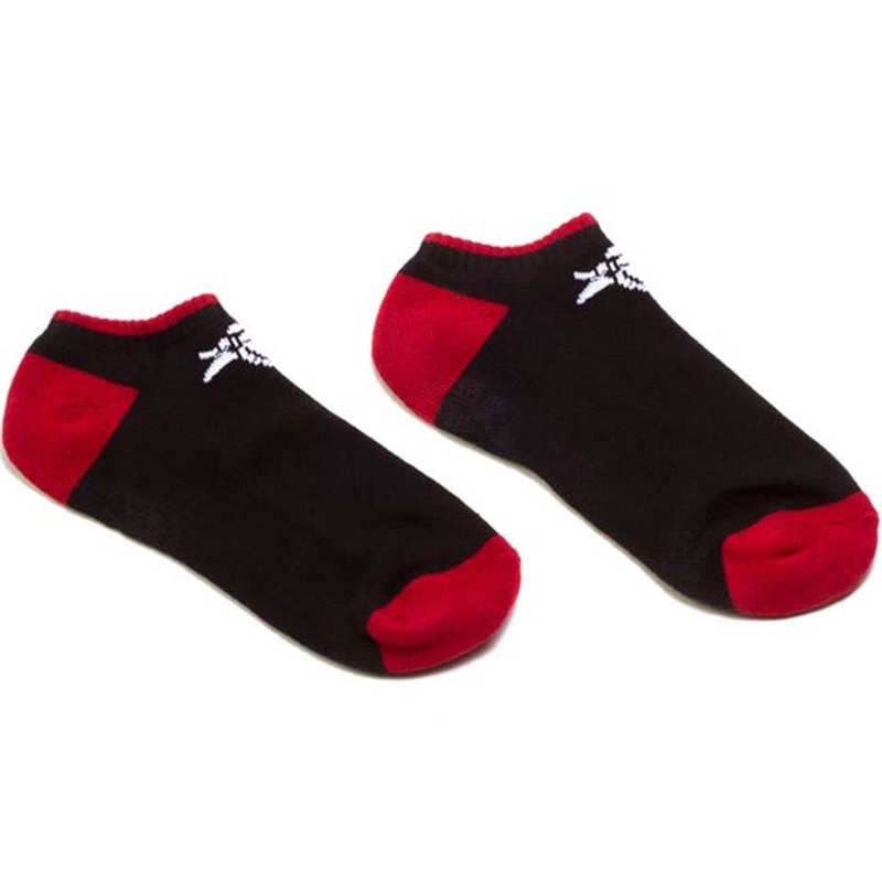 Animal Low Cut Socks – Black/Red