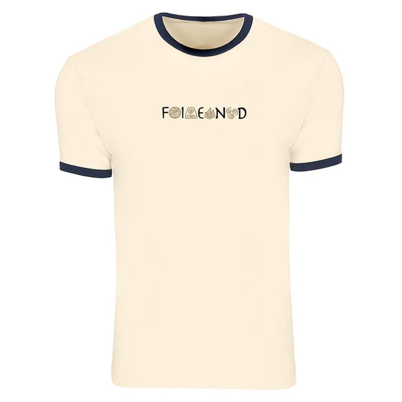 Fiend Raekes Ringer T-shirt – Natural/Black