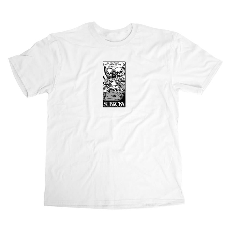 Subrosa Comic T-Shirt – White-Medium & XX Large