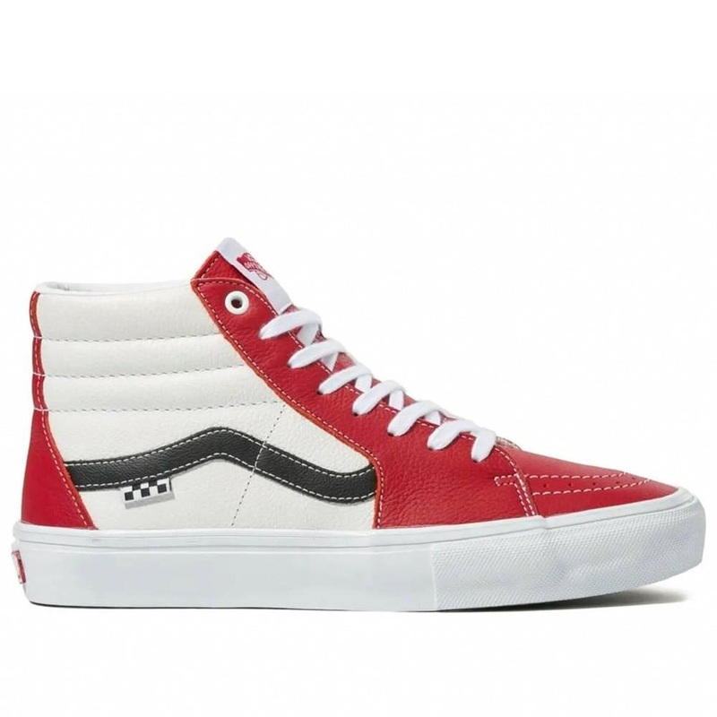 Vans Skate Sk8-Hi Sport Leather – Chilli Pepper/White