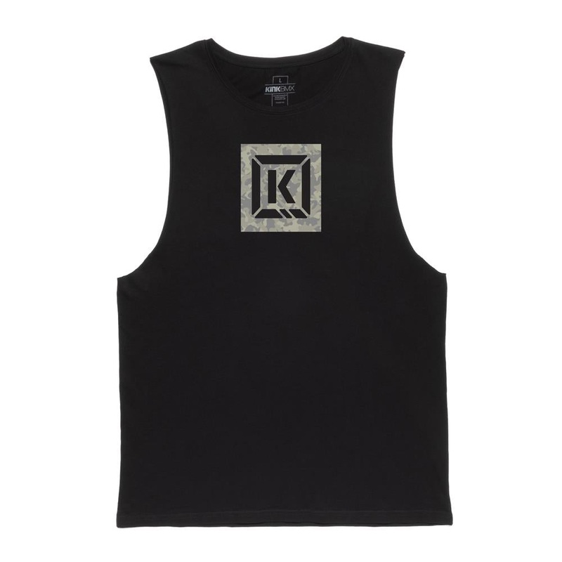 Kink Camo Tank Top – Black-X Large & XX Large & Medium & Large & Small