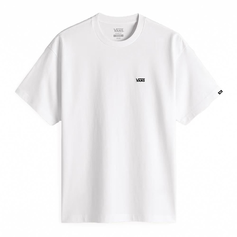 Vans Left Chest Logo T-shirt – White/Black