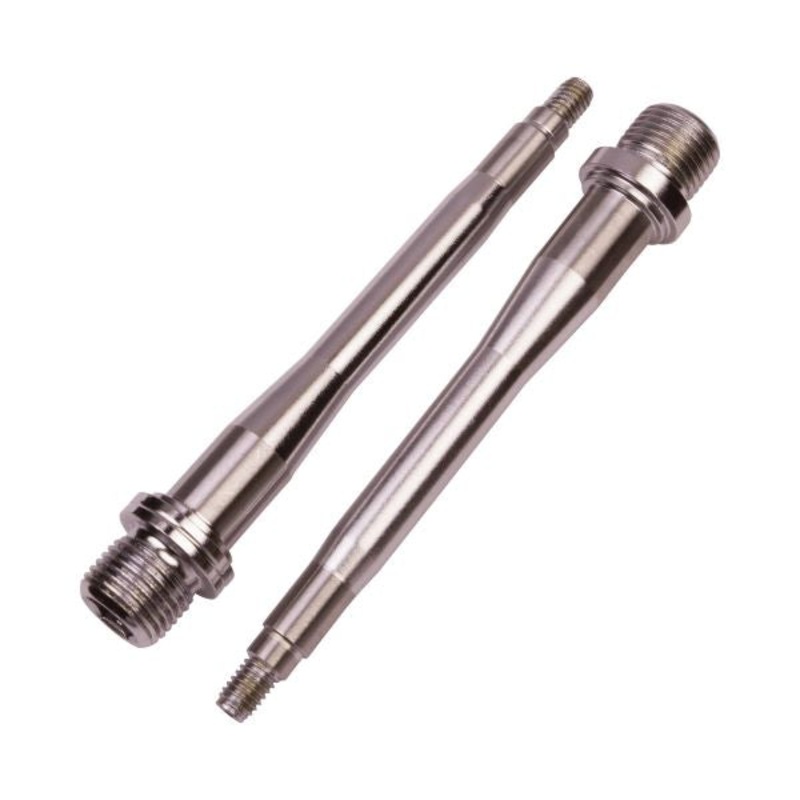 Burgtec MK5 Alloy Axles-Burgtec MK5 Steel Axle Left Pedal Only & Burgtec MK5 Steel Axle Right Pedal Only & Burgtec Pair of Steel Axles MK5 Penthouse Flat Pedal