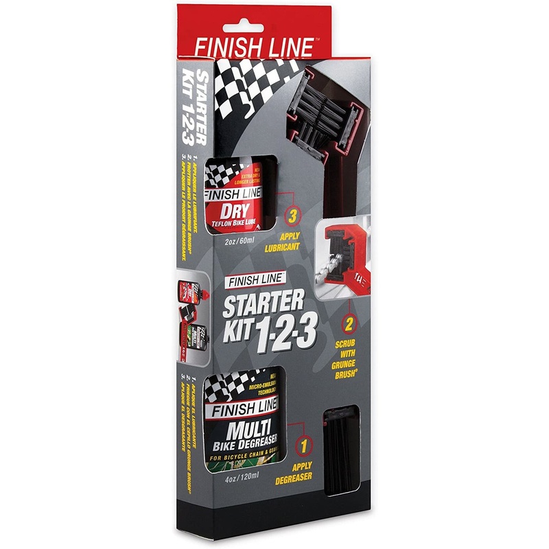 Finish Line Bike Maintenance Starter Kit 1-2-3