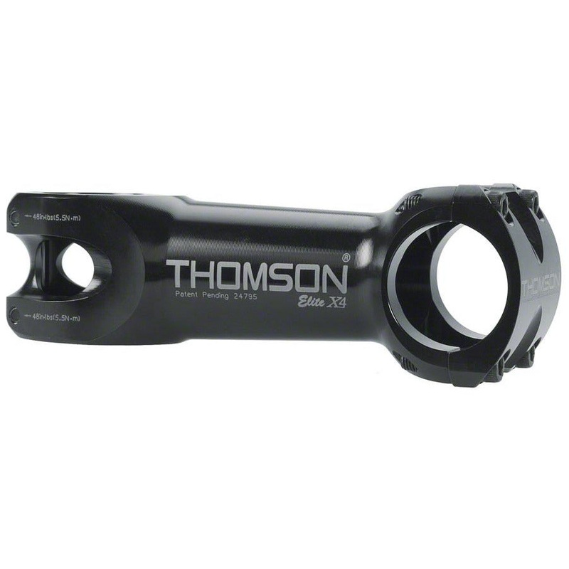 Thomson Elite X4 Mountain Stem – 100mm, 31.8 Clamp, +/-0, 1 1/8, Aluminum, Black