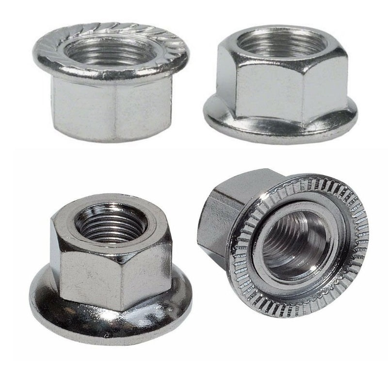 Flanged Axle Nuts-AXLE NUT FLANGED 5/16 X 26T (10) & AXLE NUT FLANGED 3/8 X 26T (10)