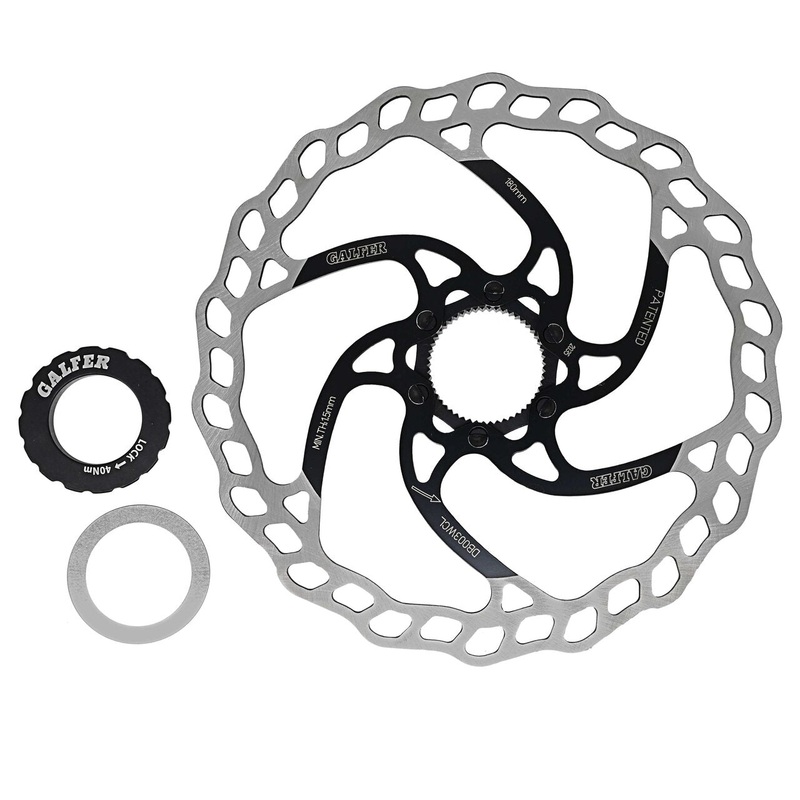 Galfer Wave 180mm Mountain Bike Rotor – 1.8mm, Center-Lock