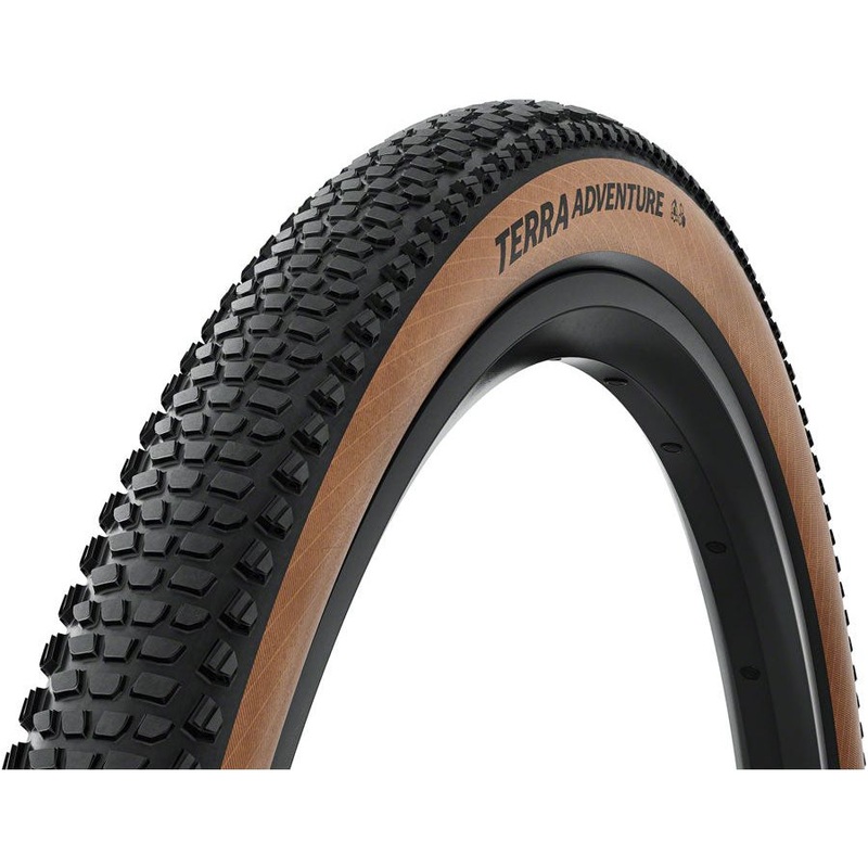 Continental Terra Adventure Tire – 700 x 45 Tubeless Folding Black / Transparent Grip Trail Casing E25