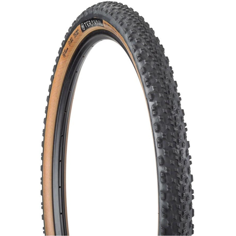 Teravail Rutland Tire 29 x 2.2, Tubeless, Folding, Tan, Durable, Gravel Bike Tire