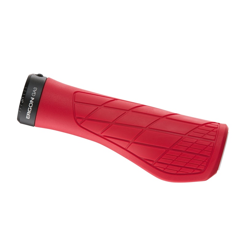 Ergon GA3 Grips – Risky Red Lock-On Large