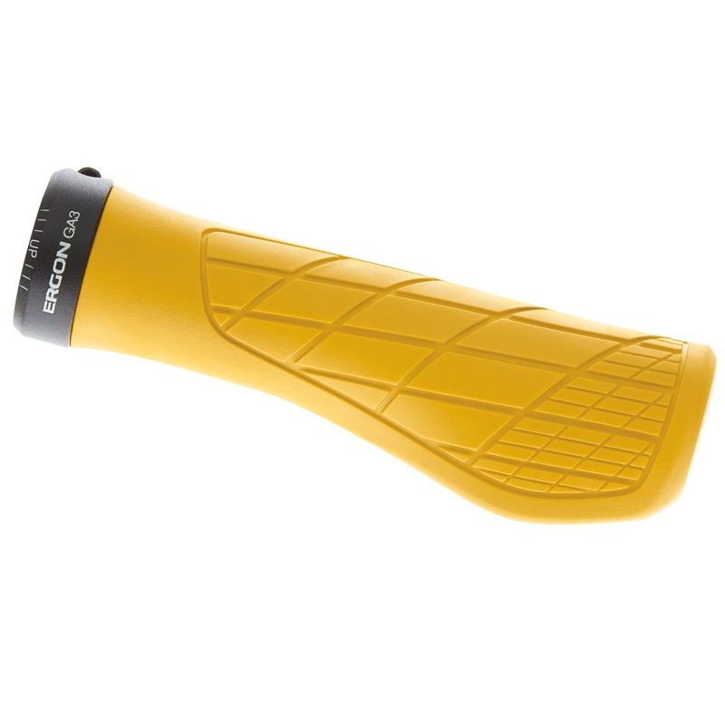 Ergon GA3 Grips, Yellow Mellow, Lock-On, Small