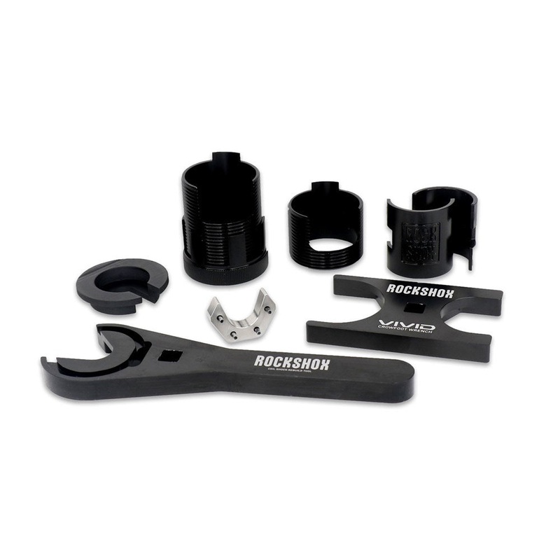 Rockshox Vivid C1 Tool Set-Rockshox Rear Shock Toolset For Vivid Service (Includes Countermeasure Tools, Clip, 46/36 Crowfoot, Body Protector) – Vivid C1+ (2024+)