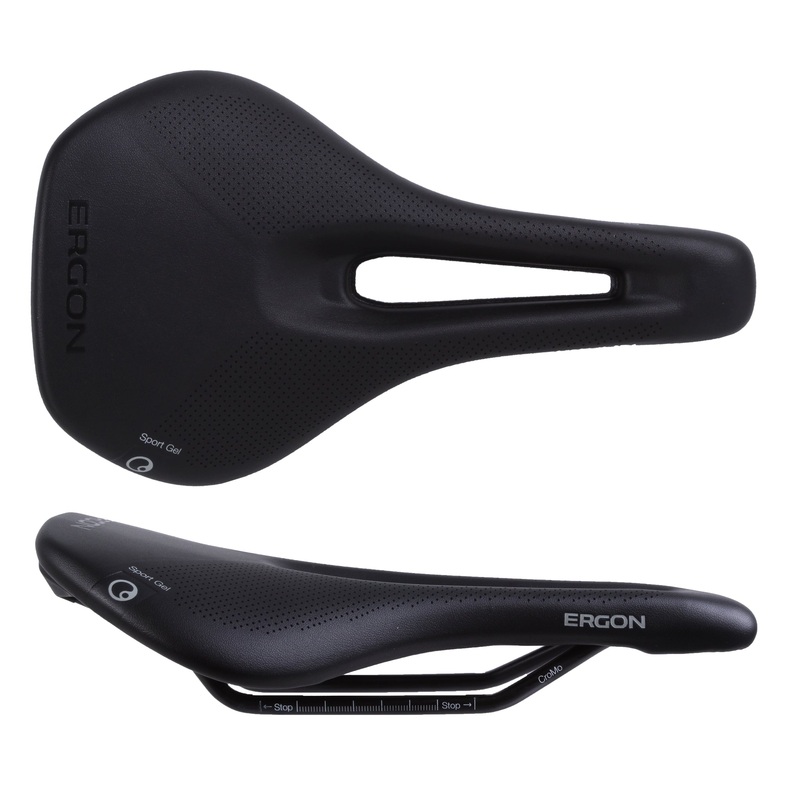 Ergon SR Sport Gel Saddle and Tape – Chromoly Black Womens Medium/Large