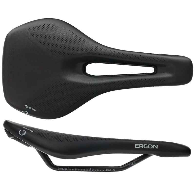 Ergon SR Sport Gel Saddle – Chromoly Black Women’s Small/Medium