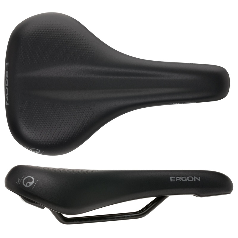 Ergon ST Gel Saddle, Chromoly Black, Men’s Medium/Large