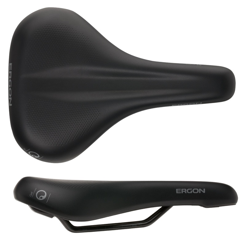 Ergon ST Gel Saddle, Chromoly, Black, Men’s Small/Medium