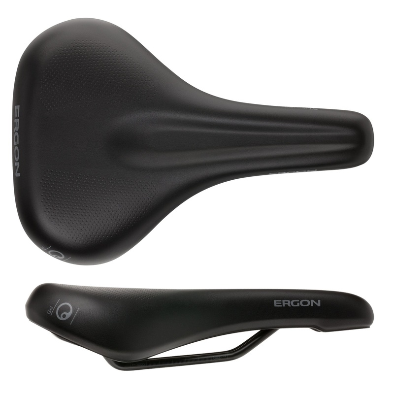 Ergon ST Gel Saddle – Chromoly Black Womens Medium/Large