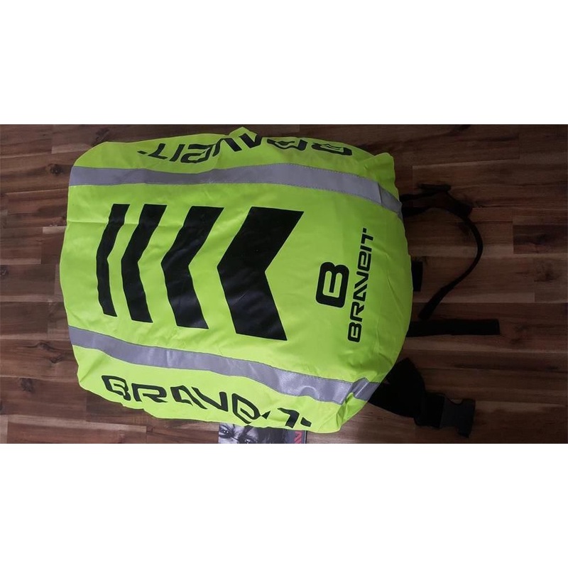 Brave Backpack Cover Hi-Vis Fluro/Reflective/Black