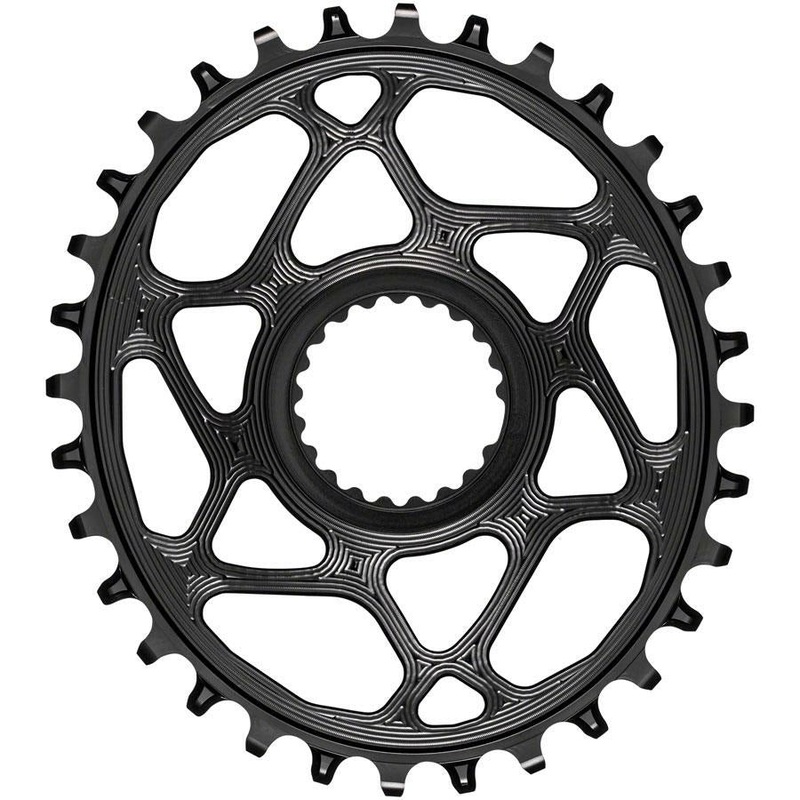 absoluteBLACK Oval Direct Mount Chainring – 30t, Shimano Direct Mount, 3mm Offset, Requires Hyperglide+ Chain