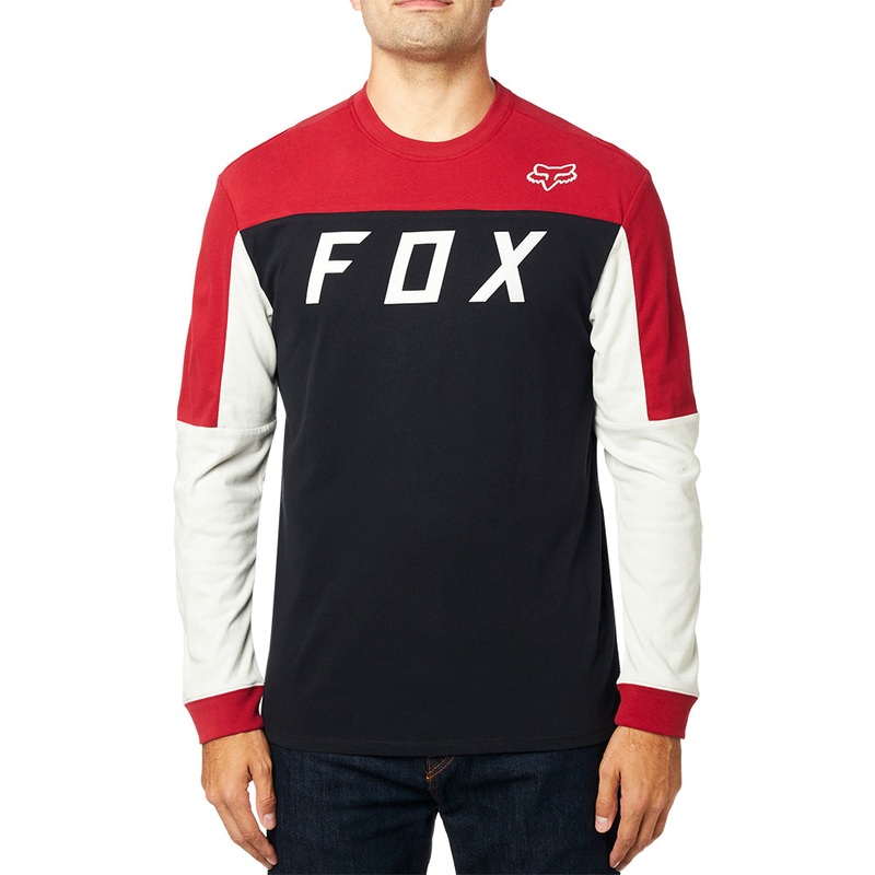 Grizzled Ls Airline Knit Top [Black/Red]