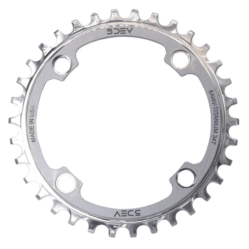 5Dev 104 BCD Titanium Chainring