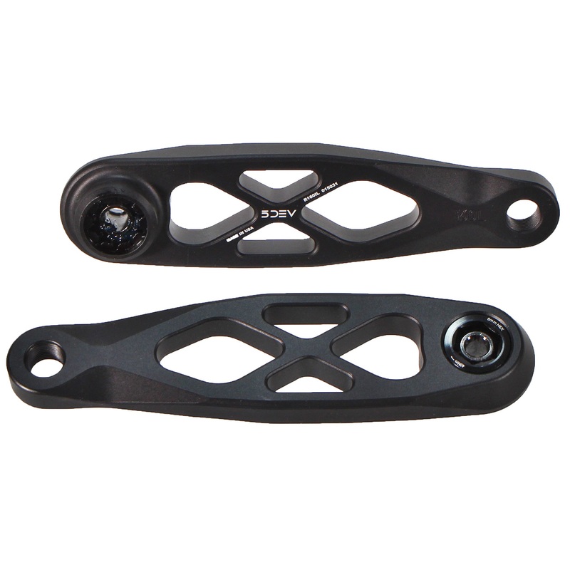 5Dev R-Spec eCranks ISIS Spline Drive 160mm, Black