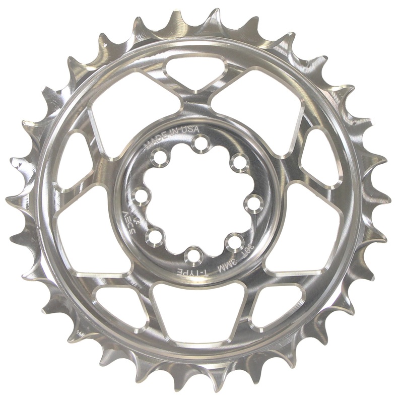 5Dev T-Type 8-Bolt Chainring 3mm Offset 34t Clear