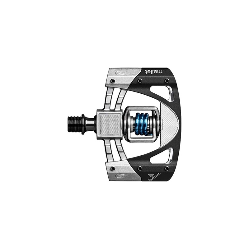 Crankbrothers Mallet 3 Dual Sided Clipless Platform Pedals – Raw/ Black/ Blue