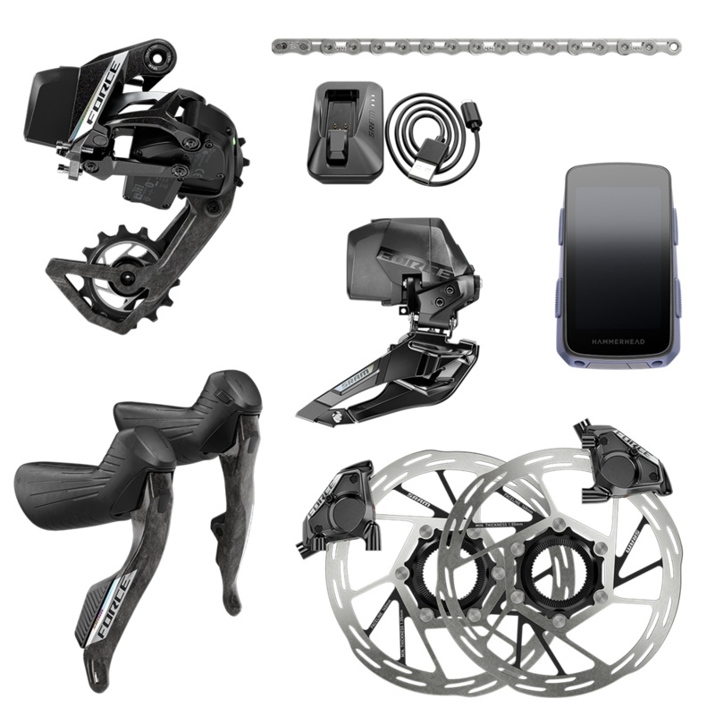 SRAM Force AXS 2X Groupset with Hammerhead Karoo
