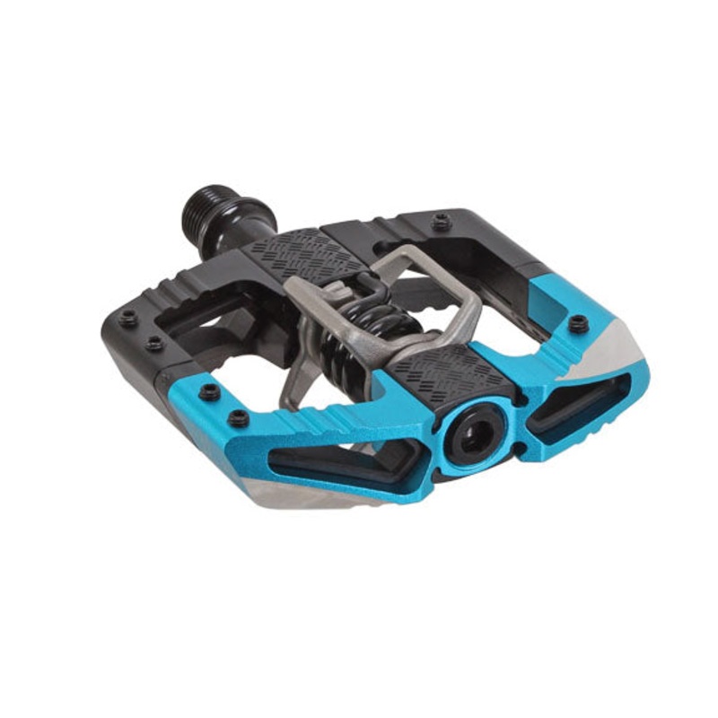 Crankbrothers Mallet Enduro Dual Sided Clipless Platform Pedals – Blue/ Black, Long Spindle