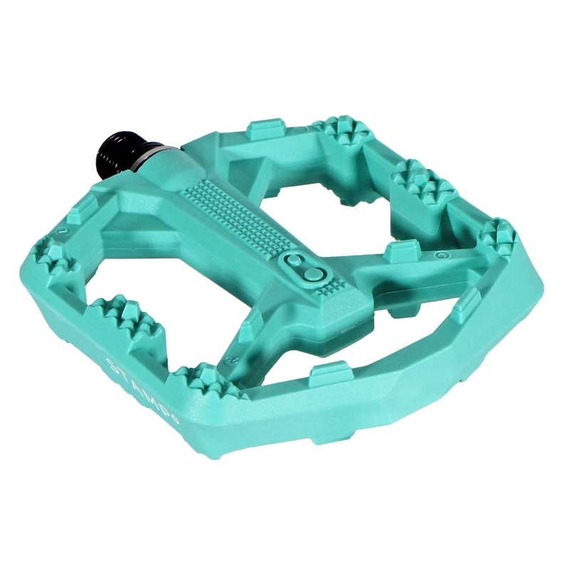Crankbrothers Stamp 0 Small Platform Pedals – Turquoise