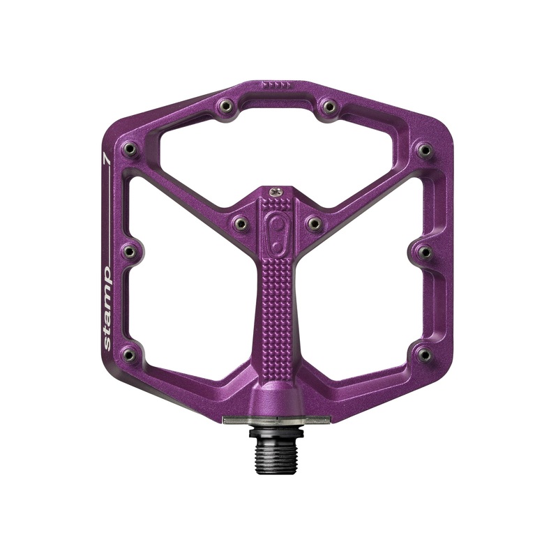 Crankbrothers Stamp 7 Aluminum Platform Pedals – Purple, Large