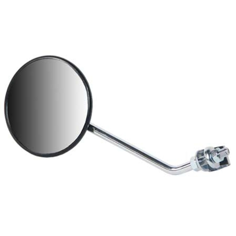 Mirror – Clamp Mounted-MIRROR ROUND BLACK BACK